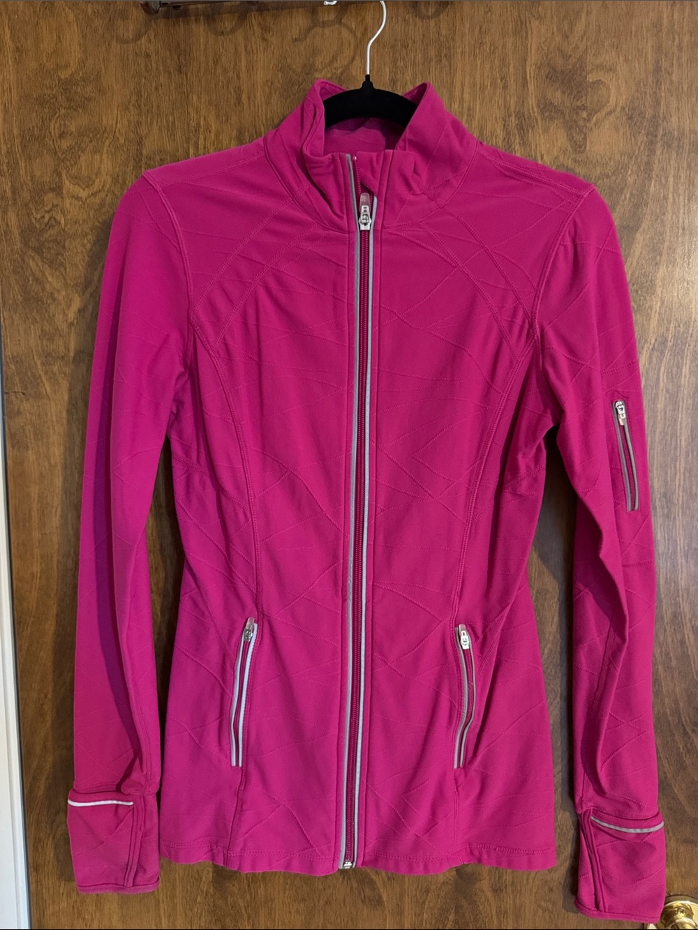 Kirkland Signature Pink Full-Zip Active Lycra Athletic Jacket